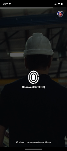 Android application Scania eID (PP) screenshort