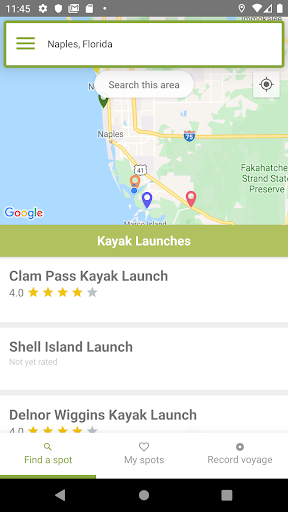 Android application ZEN Kayak screenshort