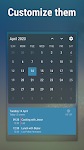 screenshot of Event Flow Calendar Widget