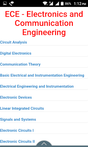 Android application Electronics Engineering App screenshort