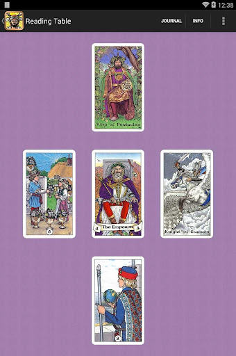 Screenshot of Robin Wood Tarot