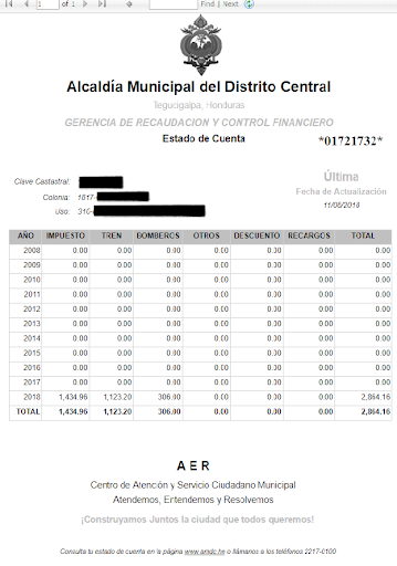Consulta de Bienes Inmuebles AMDC