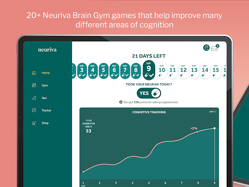 Screenshot of Neuriva Brain Gym