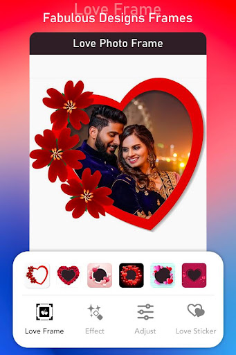 Android application Love Photo Frames 2023 screenshort