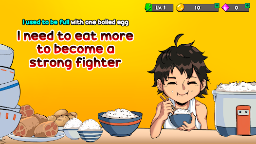 Captura de Pantalla 2 Food Fighter Clicker Games android