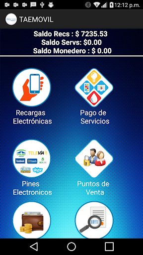 Android application TAEMOVIL MC screenshort