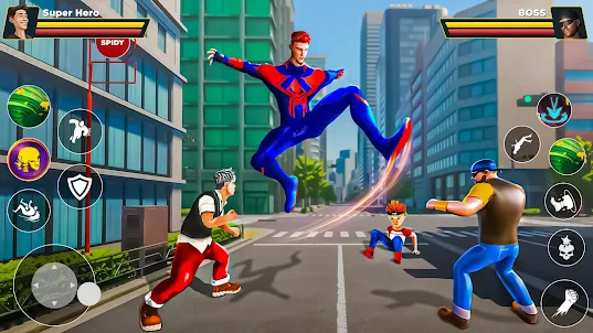 Super Spider Hero Fighter Game