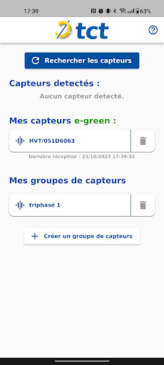 Android application e-green Monitor screenshort