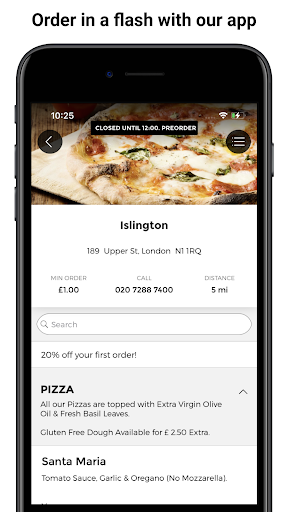 Android application Santa Maria Pizzeria screenshort