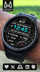 MD327 Digital Watch Face