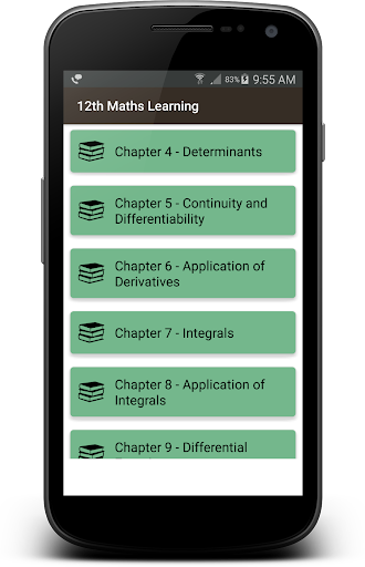 Android application 12th Class - CBSE Maths Learni screenshort