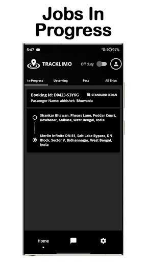 Tracklimo Screen 2