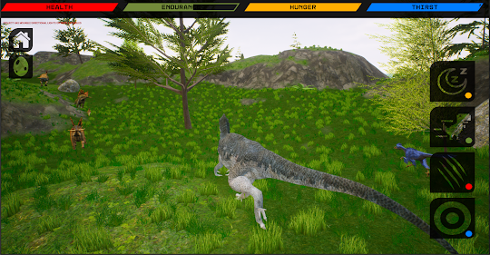 Simulador de Allosaurus: Caça