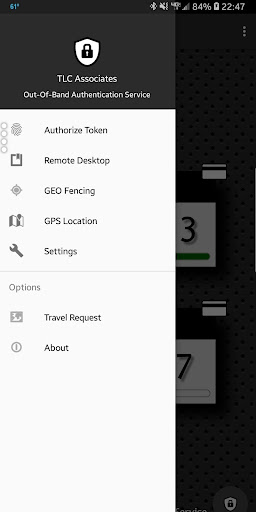 Android application TLCA OAS screenshort