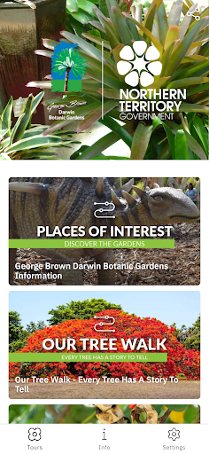 Android application Darwin Botanic Gardens screenshort