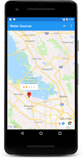 Android application Fuentes de agua screenshort