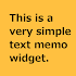 Text Memo Widget1.0