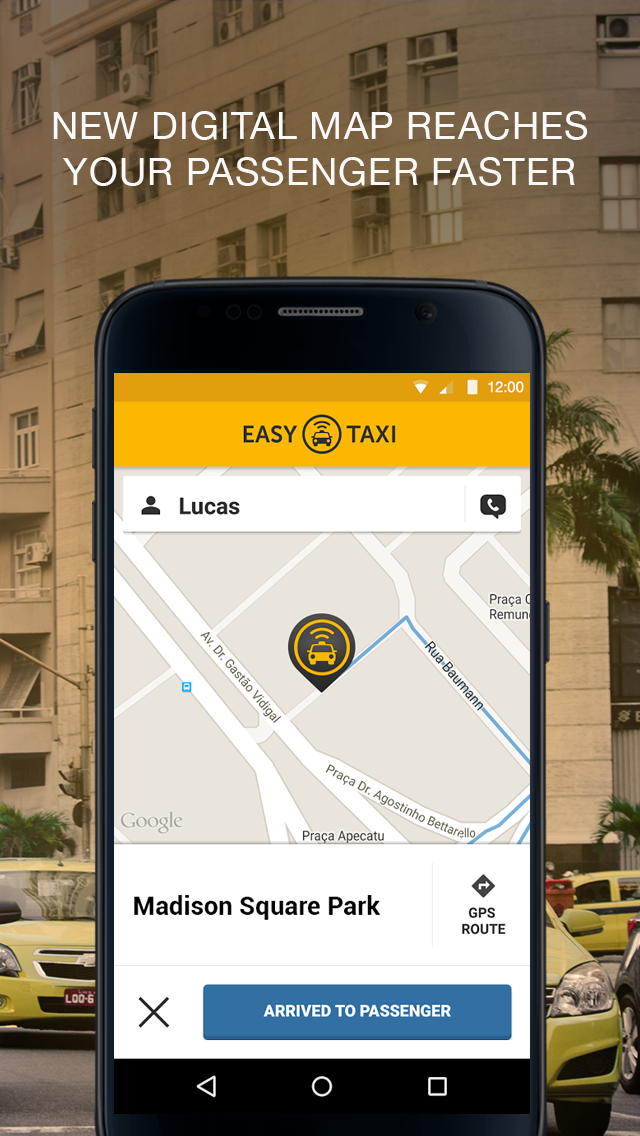 Android application Easy for drivers, a Cabify app screenshort