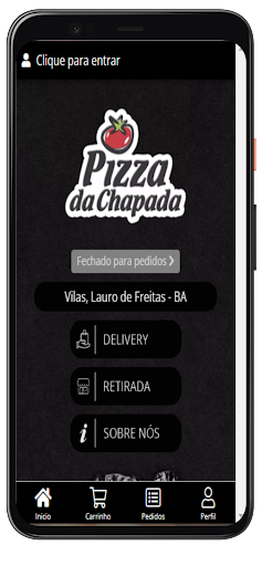 Android application Pizza da Chapada screenshort