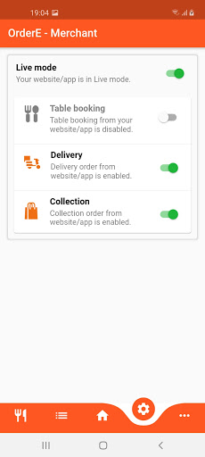 OrderE Merchant Screen 3