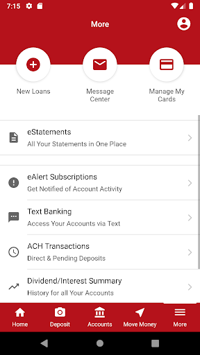 Android application Quantum Credit Union screenshort