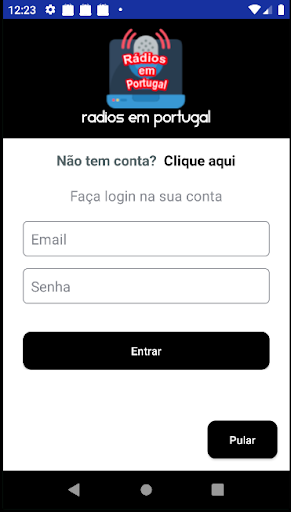 Android application Rádios em Portugal screenshort