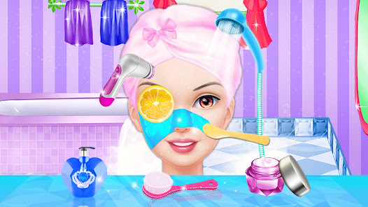 Screenshot 1 Doll Makeup Games for Girls android