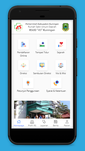 Android application RSUD 45 Mobile screenshort