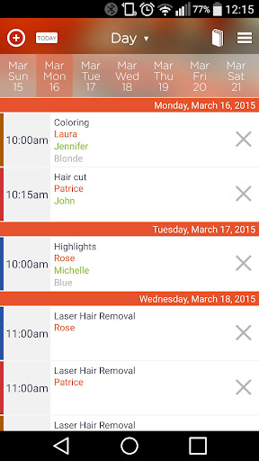 Android application Bookitit Calendar - BUSINESS screenshort