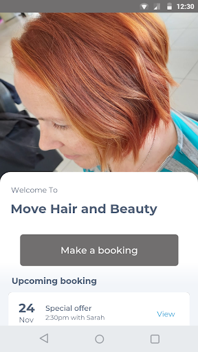Android application Move Hair and Beauty screenshort
