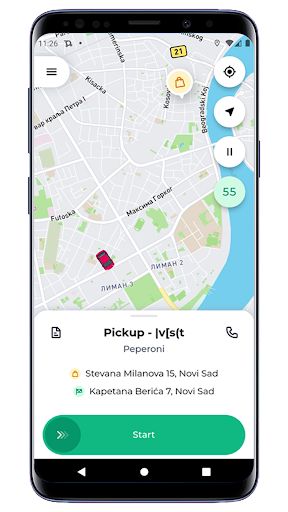 Android application RoadRush Driver screenshort