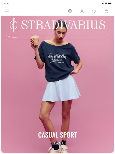 Screenshot of Stradivarius - Clothing Store