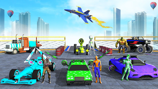 Superhero Mega Ramp Stunts 3d 1.0 APK + Mod (Unlimited money) untuk android