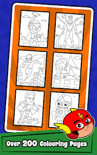 Hileli Superhero Coloring Book Game  Comics Drawing book APK İndir 5