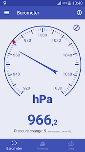 Barometer und Höhenmesser Captura de pantalla