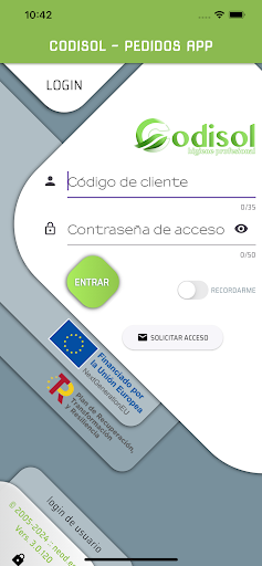 Android application Codisol screenshort