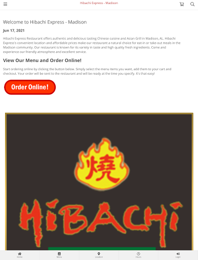 Hibachi Express - Madison Screen 3