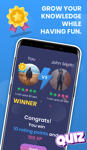 Train your quiz skills and beat others with Quizzy apkpoly screenshots 5