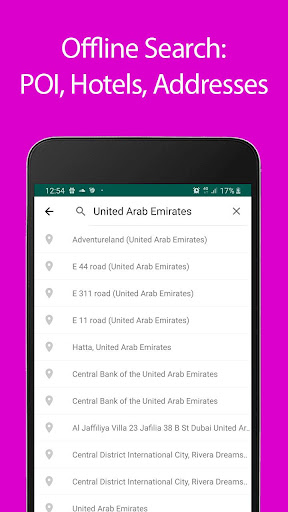 United Arab Emirates Map and T Screen 3