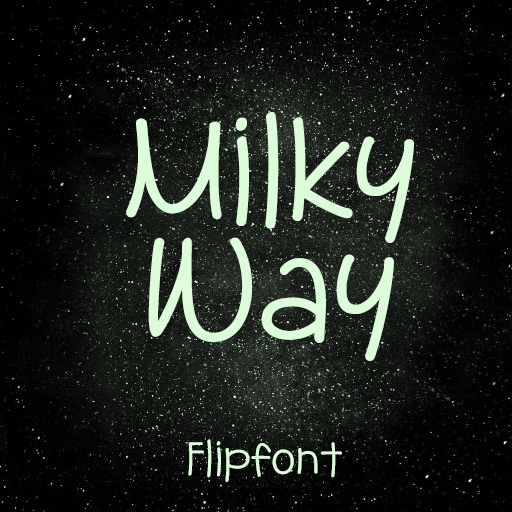 Egg9MilkyWay™ Latin Flipfont logo