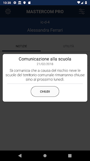 MasterCom Docenti Screen 2