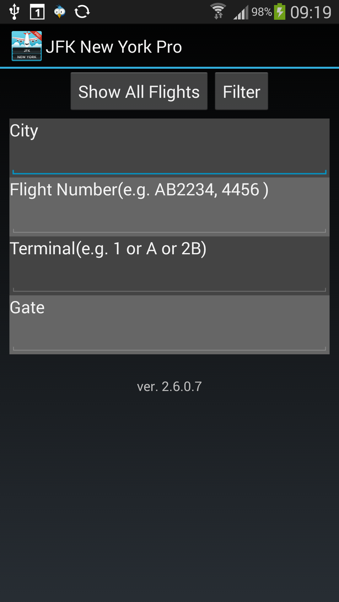 Android application FLIGHTS Philadelphia Pro screenshort