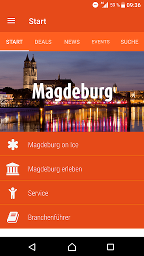Android application Magdeburg screenshort