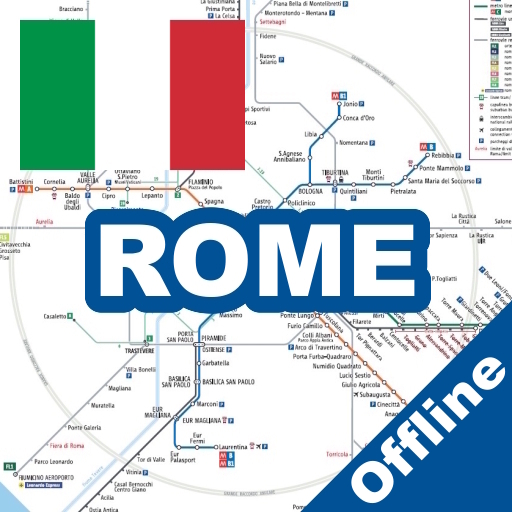 ROME METRO BUS TRAVEL MAP logo