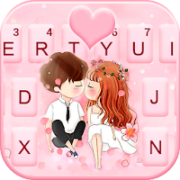 Тема для клавиатуры Sakura Romantic Lover