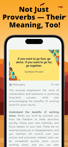 Screenshot of African Proverbs-Wisdom Quotes