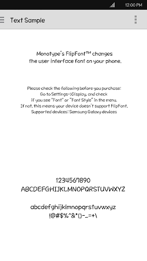 RixYoyoyo™ Latin FlipFont Screen 3