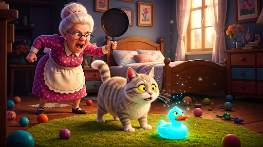 Cat vs Granny Prank Simulator