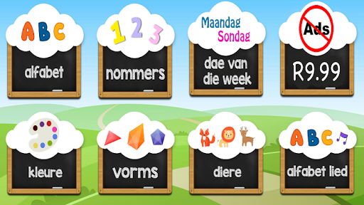 Android application ABC Kinder Pret in Afrikaans screenshort