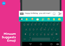 screenshot of Minuum Keyboard + Smart Emoji